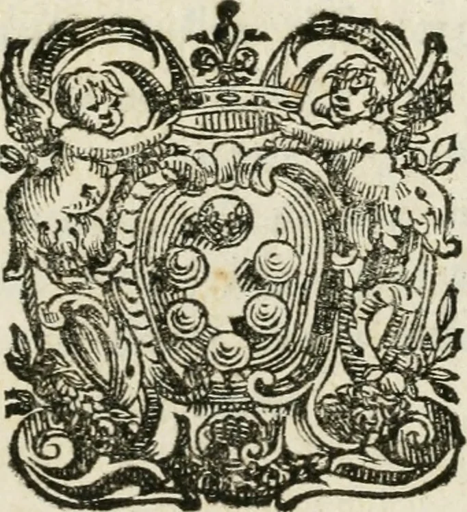 An illustration from Memorie de' viaggi e feste per le reali nozze de' serenissimi sposi Violante Beatrice di Baviera, e Ferdinando principe di Toscana, 1688, leaf 12