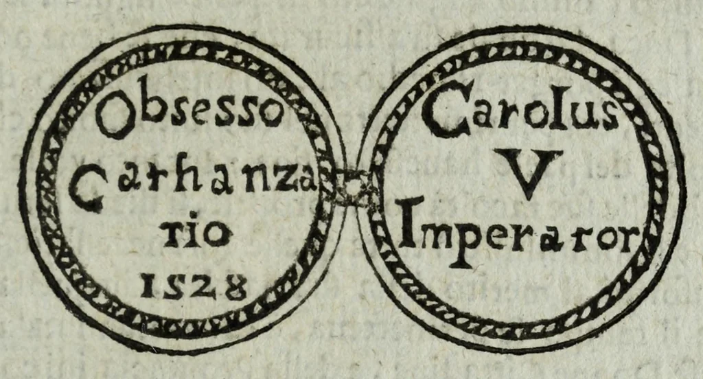 An illustration from Memorie historiche dell'illustrissima, famosissima, e fedelissima città di Catanzaro, 1670, leaf 171