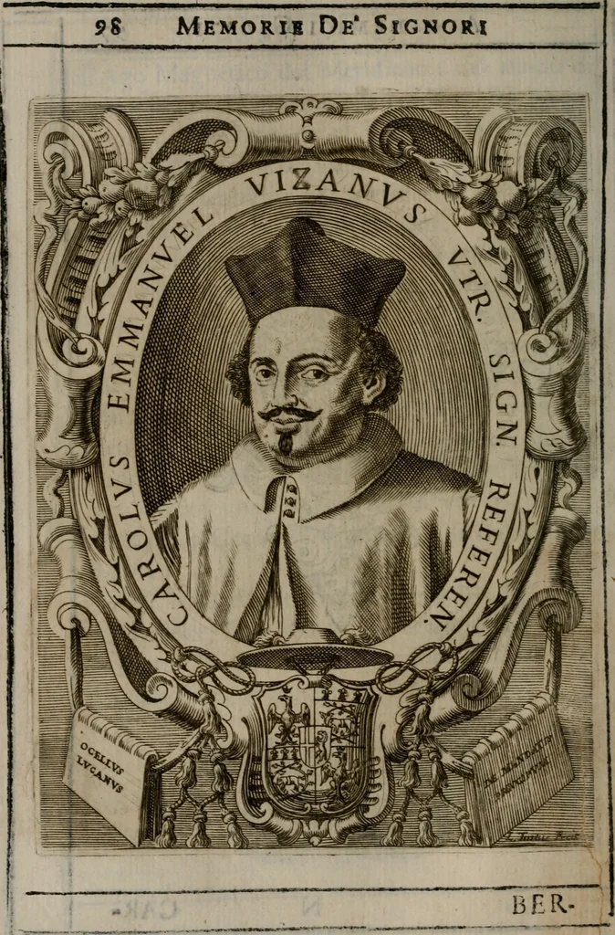 An illustration from Memorie, imprese, e ritratti de' signori Accademici Gelati de Bologna, 1672, leaf 127