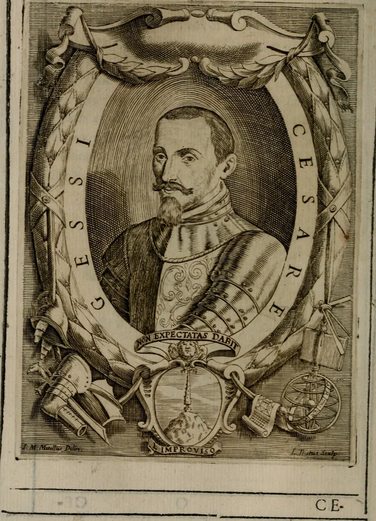 An illustration from Memorie, imprese, e ritratti de' signori Accademici Gelati de Bologna, 1672, leaf 135