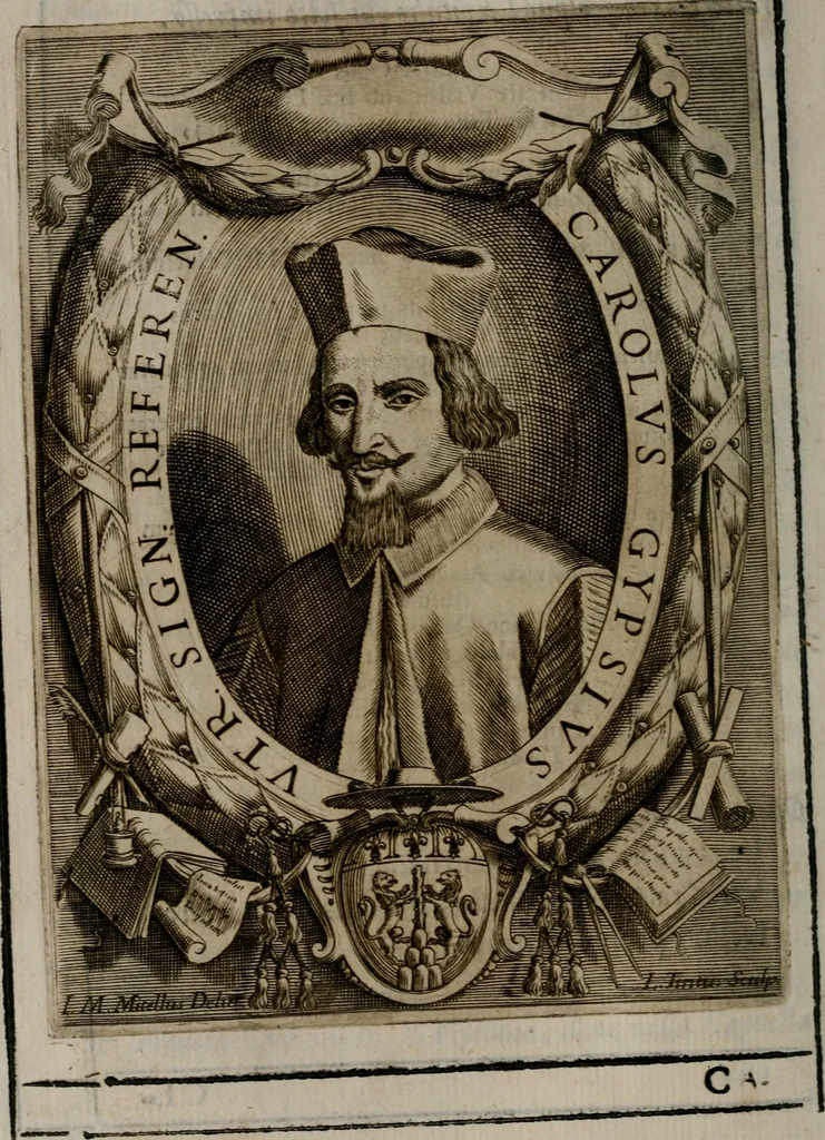 An illustration from Memorie, imprese, e ritratti de' signori Accademici Gelati de Bologna, 1672, leaf 155