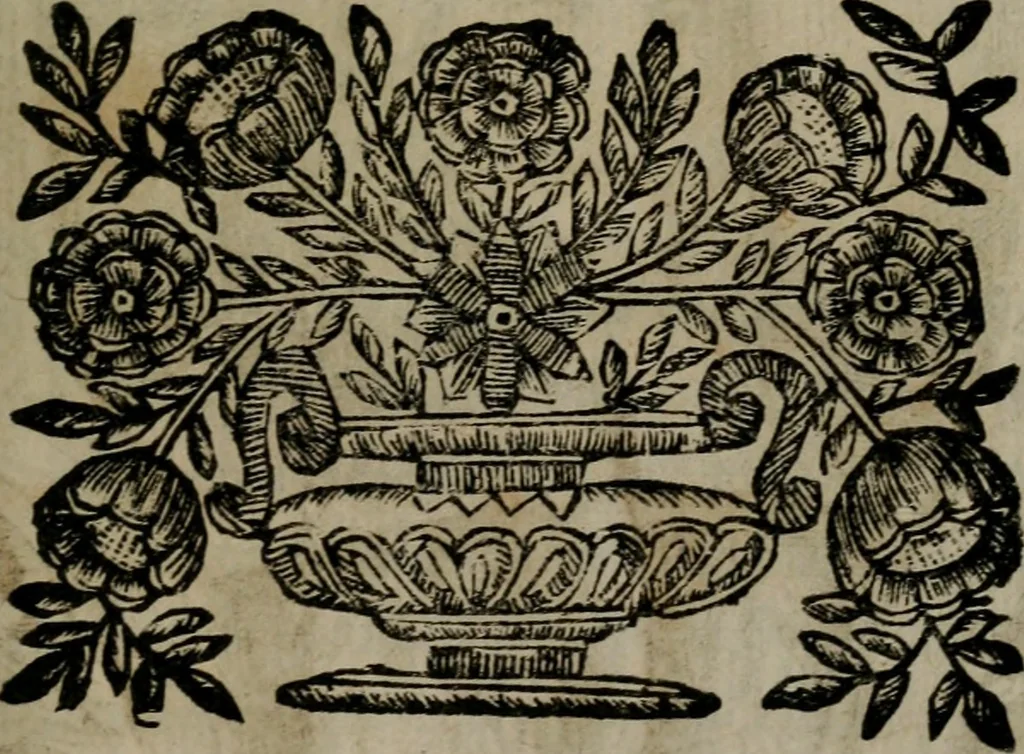 An illustration from Memorie, imprese, e ritratti de' signori Accademici Gelati de Bologna, 1672, leaf 182