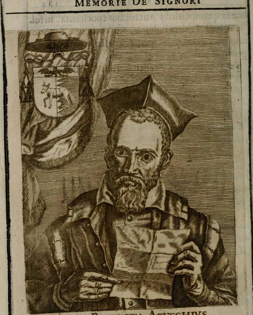 An illustration from Memorie, imprese, e ritratti de' signori Accademici Gelati de Bologna, 1672, leaf 213