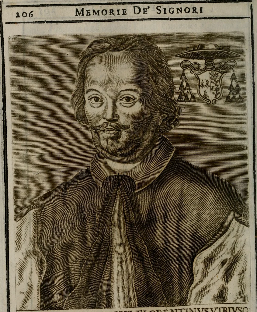 An illustration from Memorie, imprese, e ritratti de' signori Accademici Gelati de Bologna, 1672, leaf 235