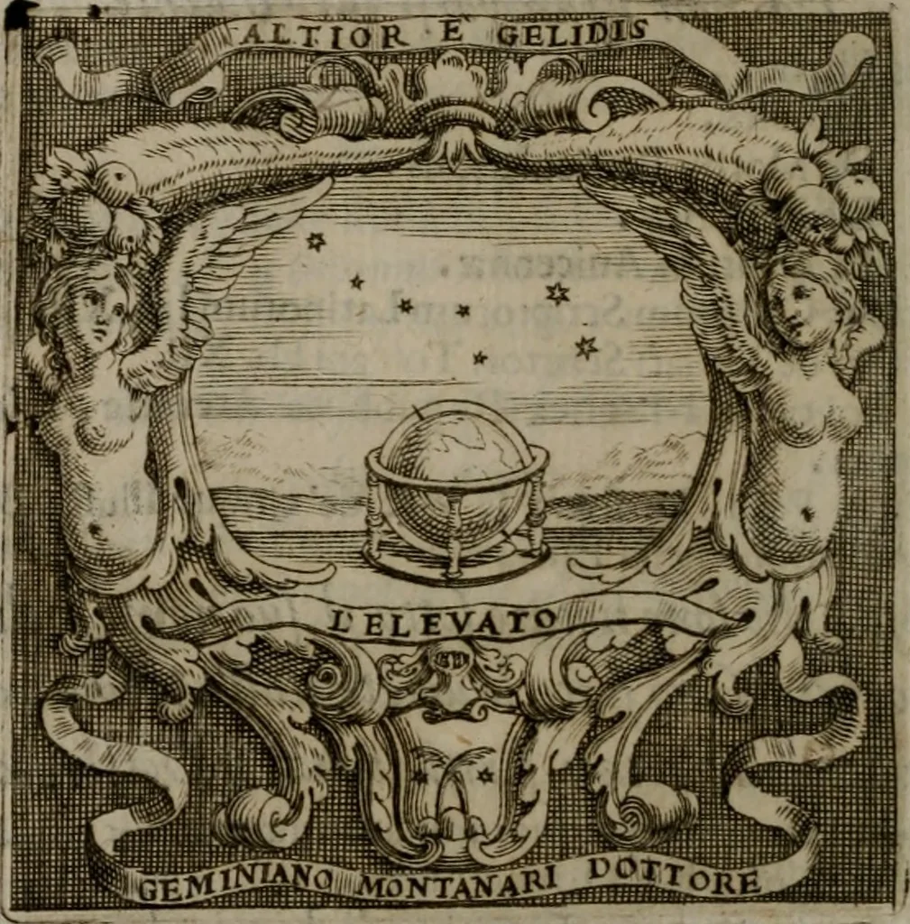 An illustration from Memorie, imprese, e ritratti de' signori Accademici Gelati de Bologna, 1672, leaf 293