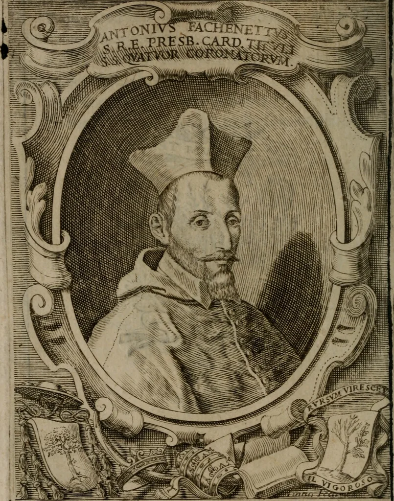 An illustration from Memorie, imprese, e ritratti de' signori Accademici Gelati de Bologna, 1672, leaf 33