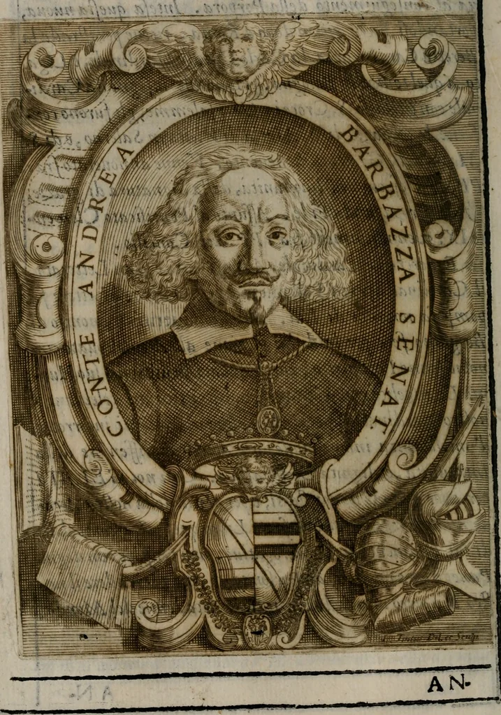 An illustration from Memorie, imprese, e ritratti de' signori Accademici Gelati de Bologna, 1672, leaf 41