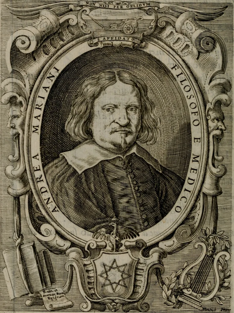 An illustration from Memorie, imprese, e ritratti de' signori Accademici Gelati de Bologna, 1672, leaf 47