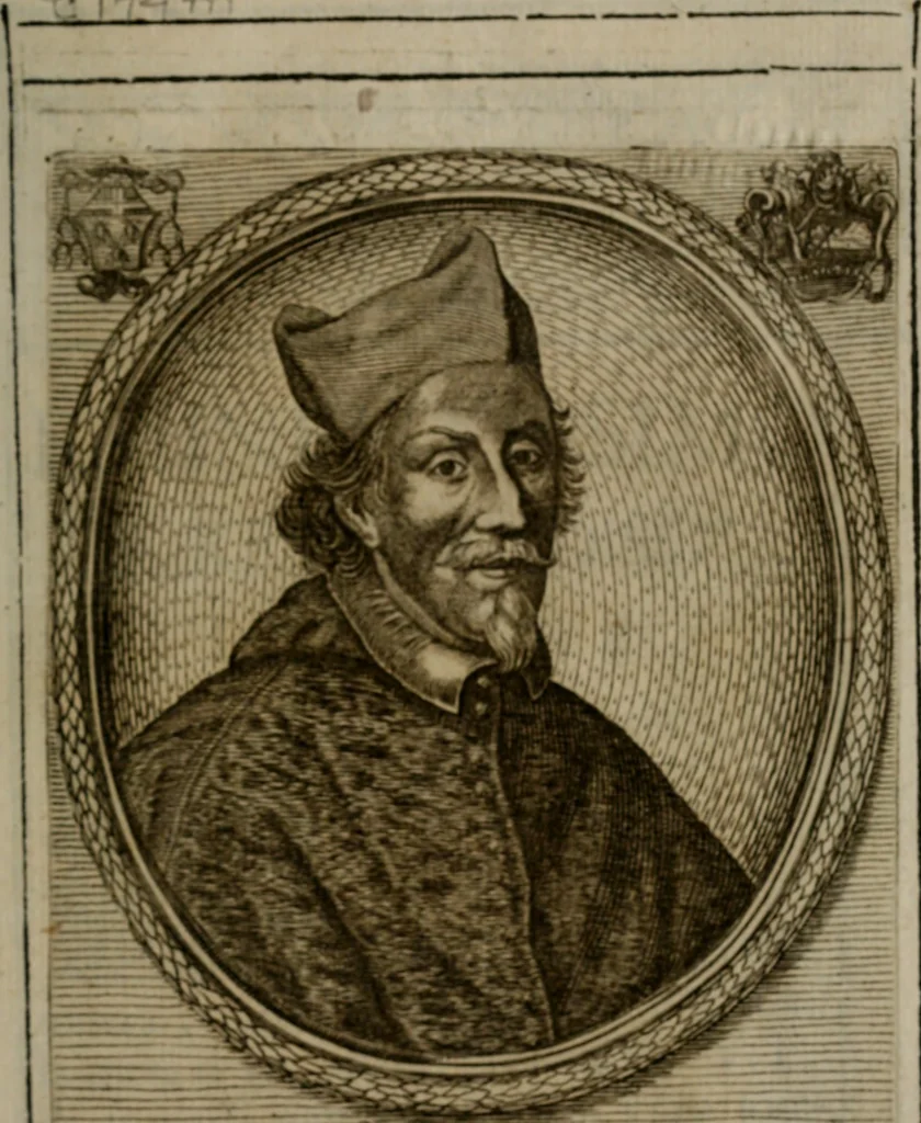 An illustration from Memorie, imprese, e ritratti de' signori Accademici Gelati de Bologna, 1672, leaf 6