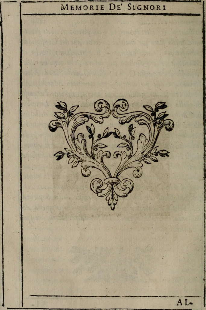 An illustration from Memorie, imprese, e ritratti de' signori Accademici Gelati de Bologna, 1672, leaf 81