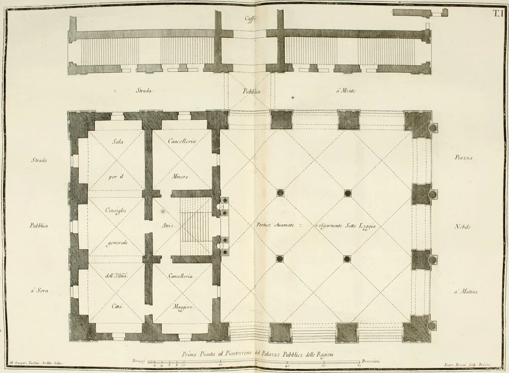 An illustration from Memorie intorno alle pubbliche fabbriche piu insigni della città di Brescia, 1778, leaf 181