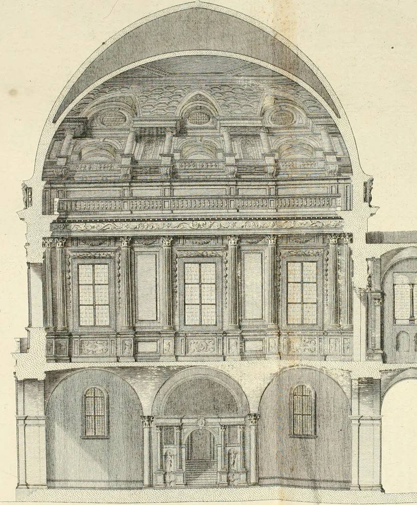 An illustration from Memorie intorno alle pubbliche fabbriche piu insigni della città di Brescia, 1778, leaf 185