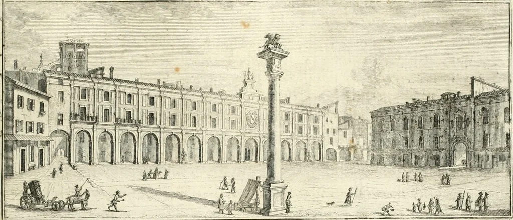 An illustration from Memorie intorno alle pubbliche fabbriche piu insigni della città di Brescia, 1778, leaf 34