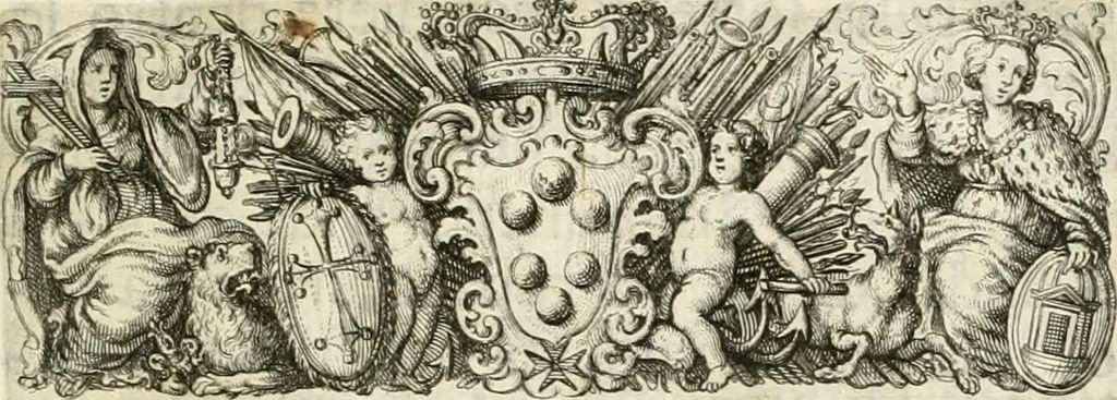 An illustration from Memorie istoriche della miracolosa immagine di Maria Vergine dell' Impruneta, 1714, leaf 10