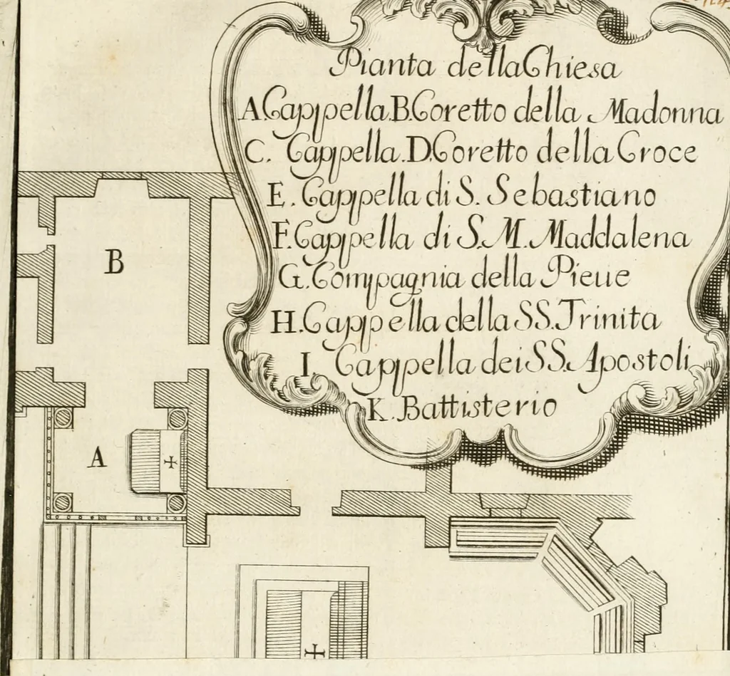 An illustration from Memorie istoriche della miracolosa immagine di Maria Vergine dell' Impruneta, 1714, leaf 50