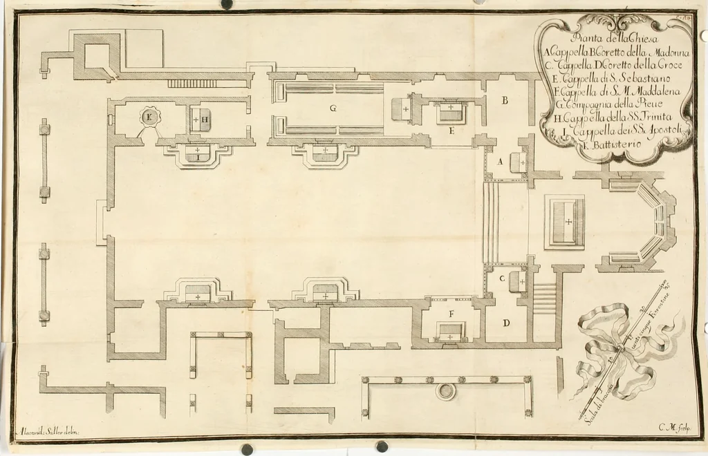 An illustration from Memorie istoriche della miracolosa immagine di Maria Vergine dell' Impruneta, 1714, leaf 51