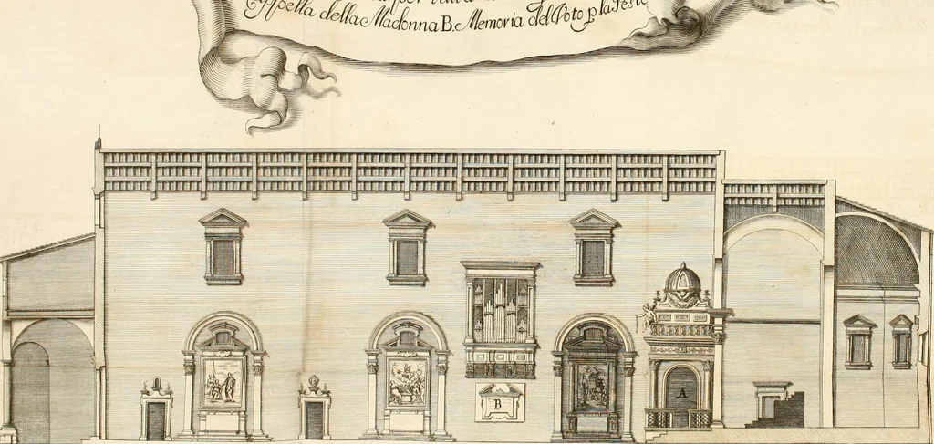 An illustration from Memorie istoriche della miracolosa immagine di Maria Vergine dell' Impruneta, 1714, leaf 52
