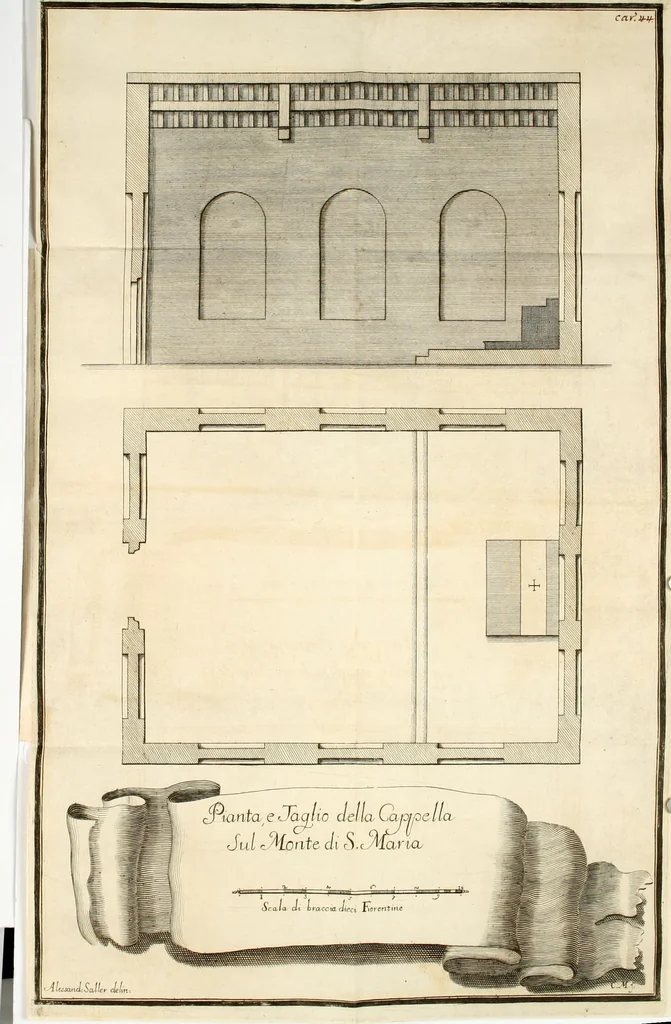 An illustration from Memorie istoriche della miracolosa immagine di Maria Vergine dell' Impruneta, 1714, leaf 79