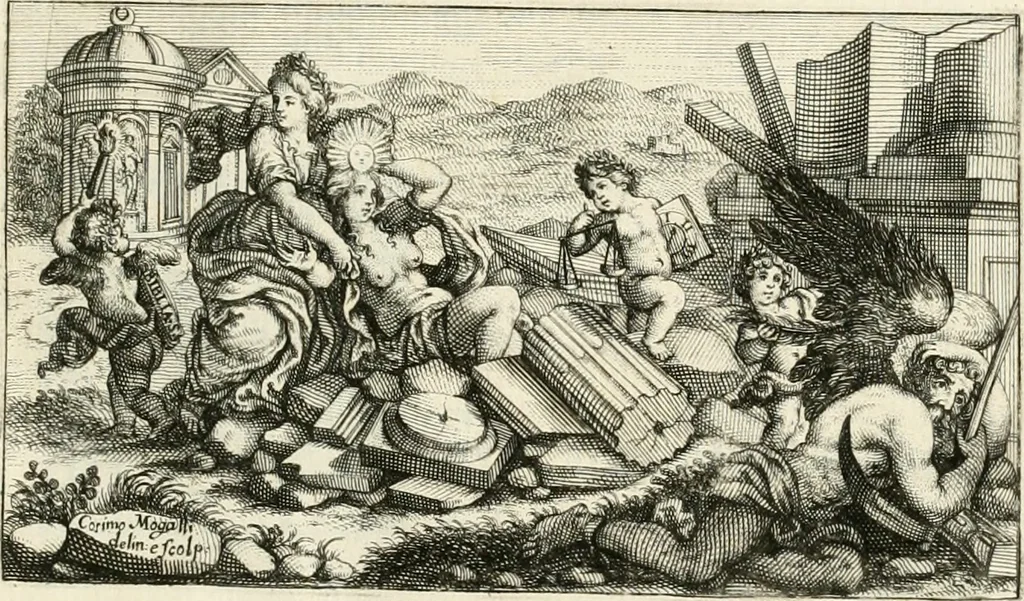 An illustration from Memorie istoriche della miracolosa immagine di Maria Vergine dell' Impruneta, 1714, leaf 8