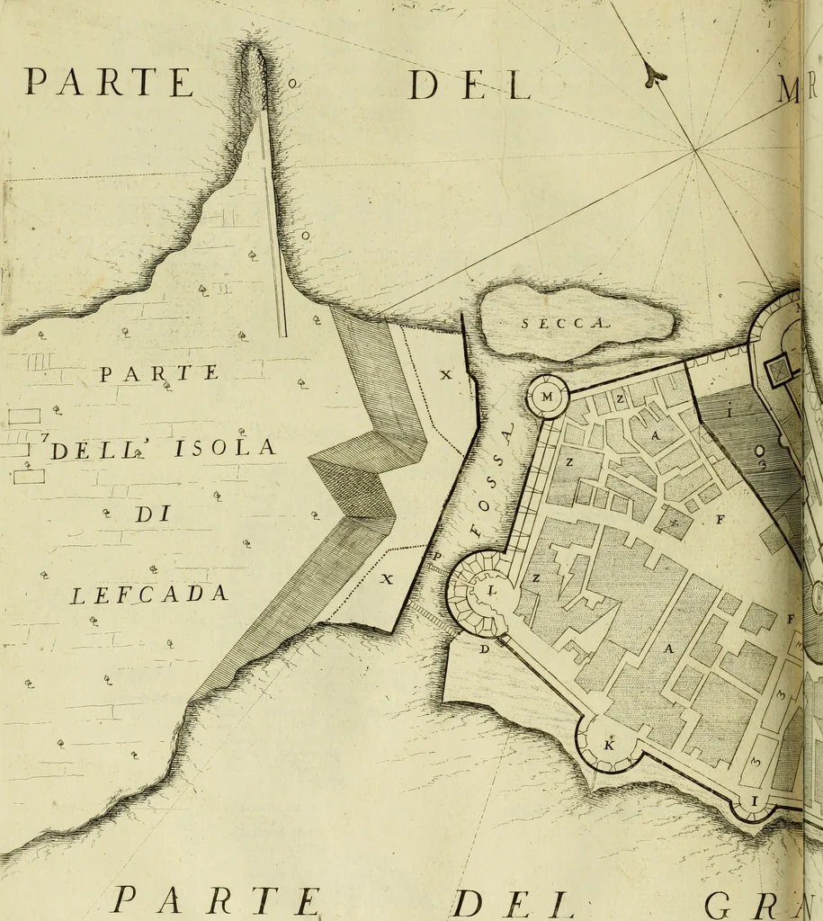 An illustration from Memorie istoriografiche delli regni della Morea e Negroponte e luoghi adiacenti, 1686, leaf 121