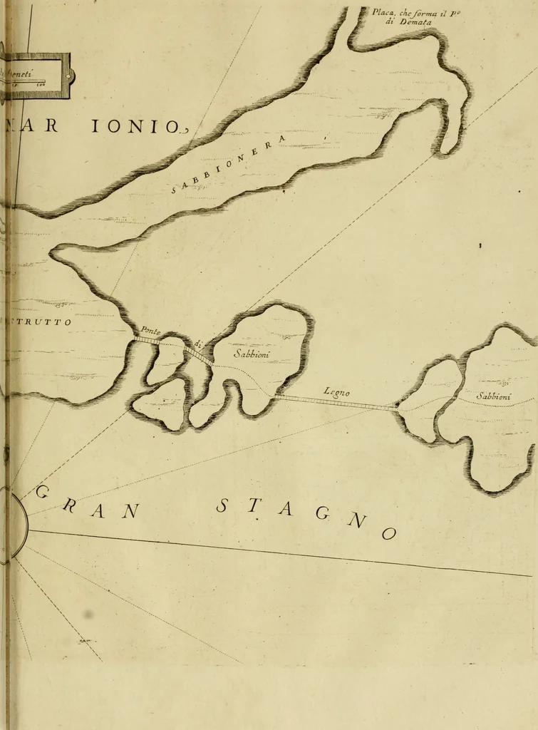 An illustration from Memorie istoriografiche delli regni della Morea e Negroponte e luoghi adiacenti, 1686, leaf 126