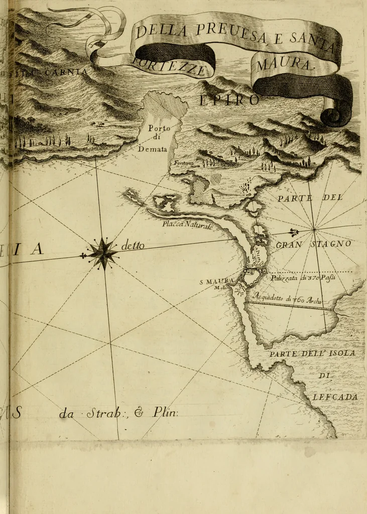 An illustration from Memorie istoriografiche delli regni della Morea e Negroponte e luoghi adiacenti, 1686, leaf 130