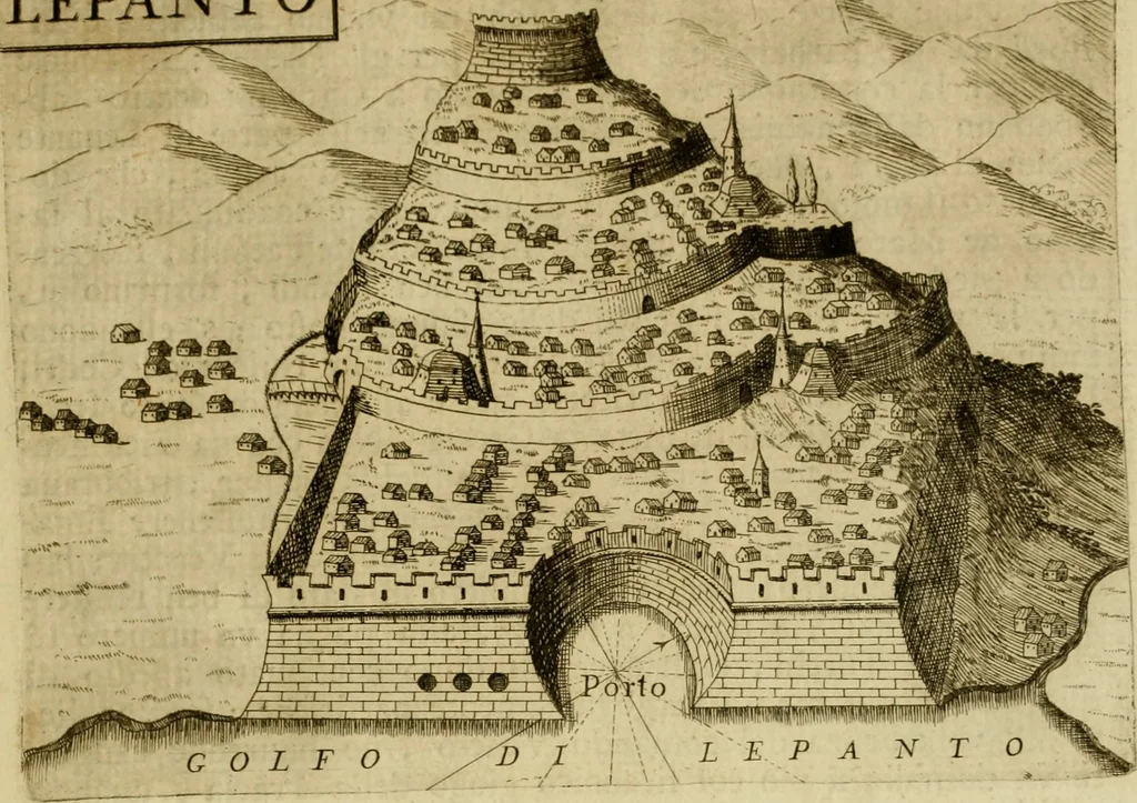 An illustration from Memorie istoriografiche delli regni della Morea e Negroponte e luoghi adiacenti, 1686, leaf 168