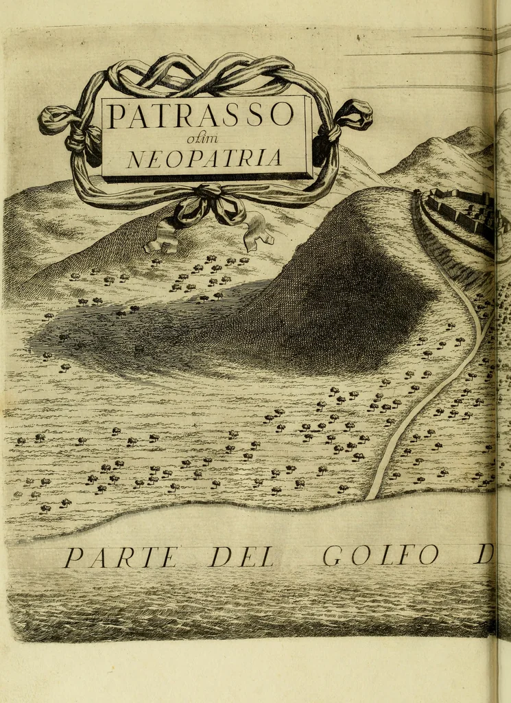 An illustration from Memorie istoriografiche delli regni della Morea e Negroponte e luoghi adiacenti, 1686, leaf 33