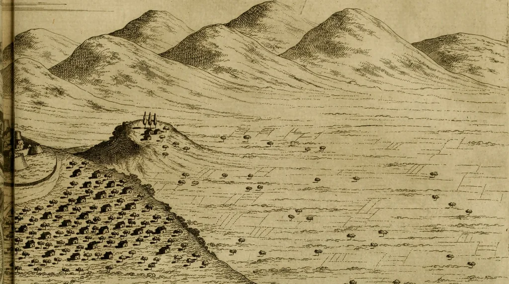 An illustration from Memorie istoriografiche delli regni della Morea e Negroponte e luoghi adiacenti, 1686, leaf 34