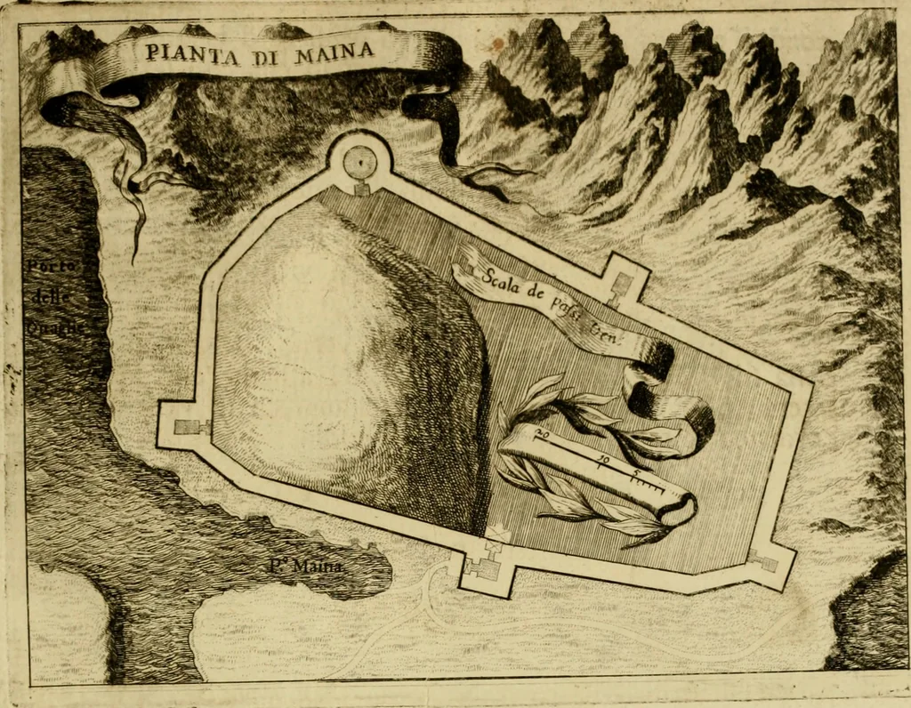 An illustration from Memorie istoriografiche delli regni della Morea e Negroponte e luoghi adiacenti, 1686, leaf 92