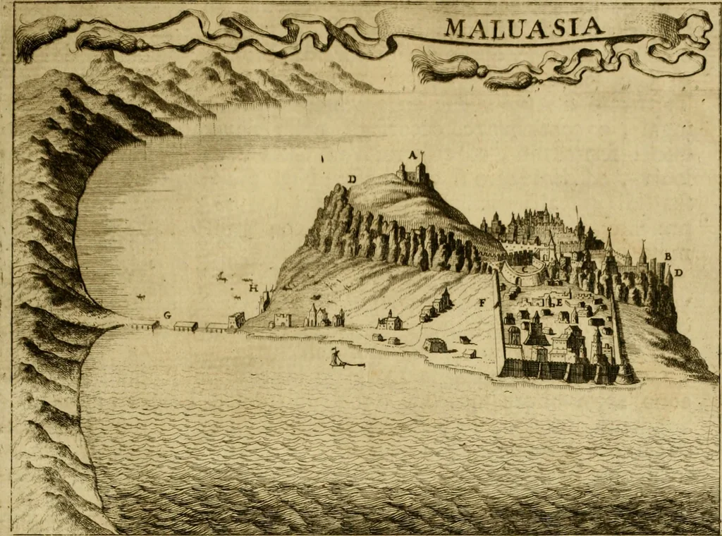 An illustration from Memorie istoriografiche delli regni della Morea e Negroponte e luoghi adiacenti, 1686, leaf 94