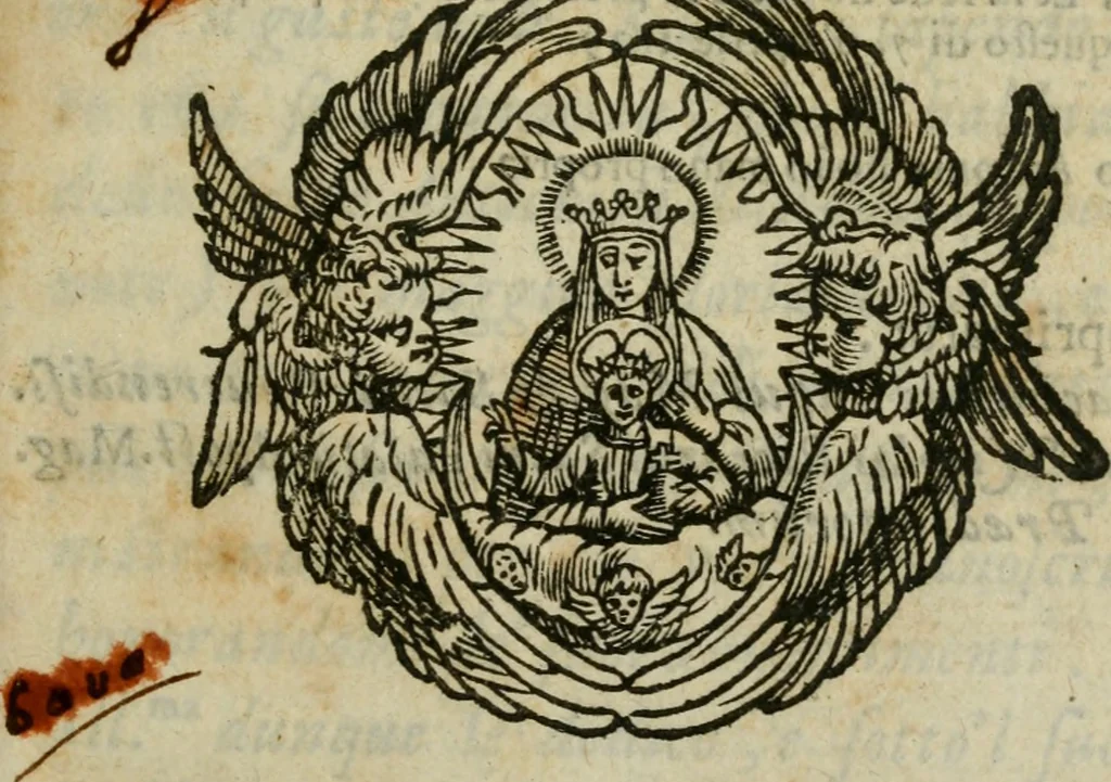 An illustration from Memorie sacre delle sette chiese di Roma e di altri luoghi, che si trouano per le strade di esse ..., 1630, leaf 4