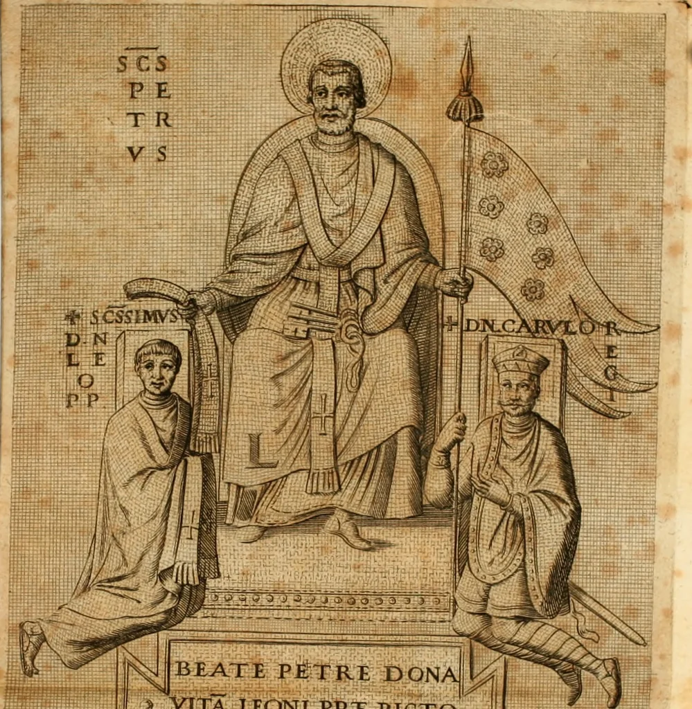 An illustration from Memorie sacre delle sette chiese di Roma e di altri luoghi, che si trouano per le strade di esse ..., 1630, leaf 581