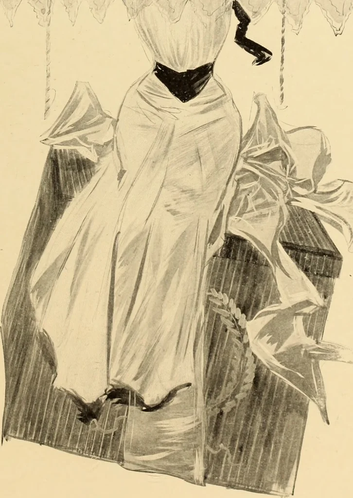 An illustration from Men, women and mirth ..., 1909, leaf 100