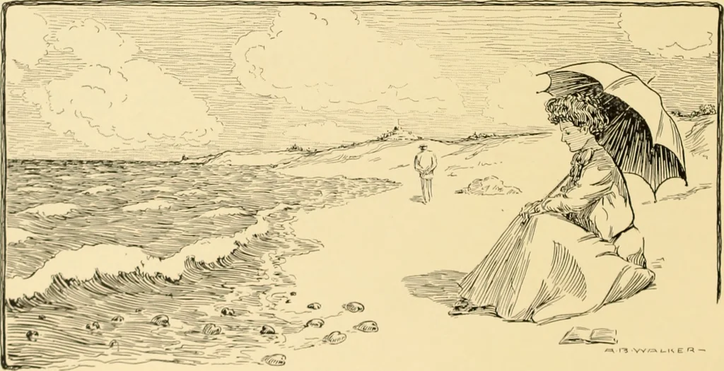 An illustration from Men, women and mirth ..., 1909, leaf 103