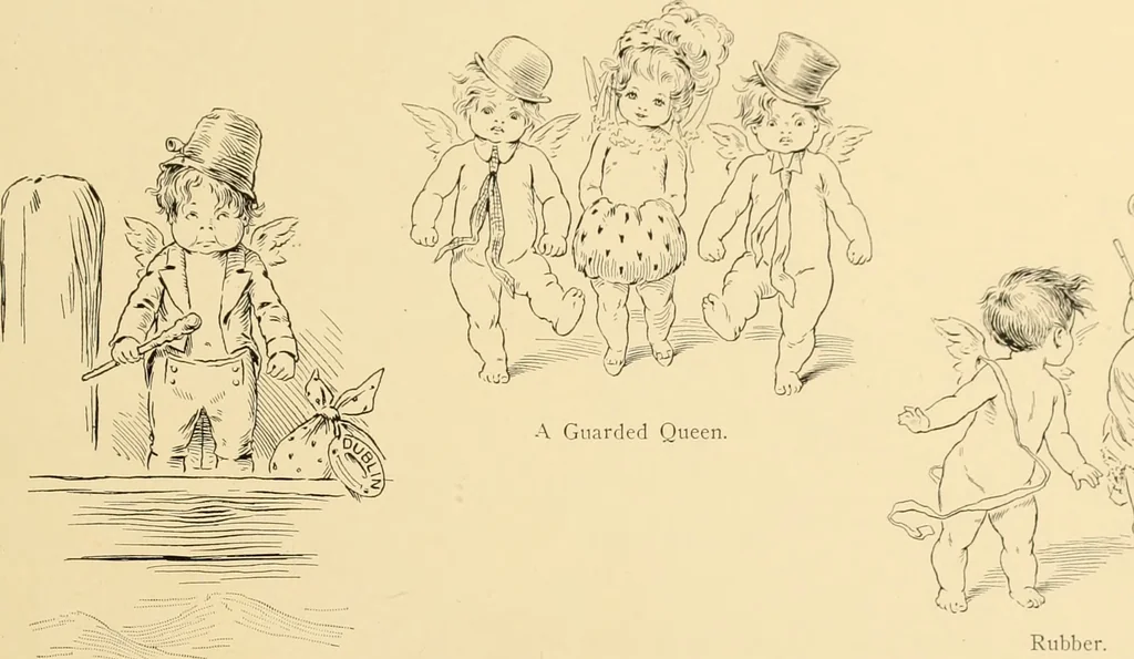 An illustration from Men, women and mirth ..., 1909, leaf 106