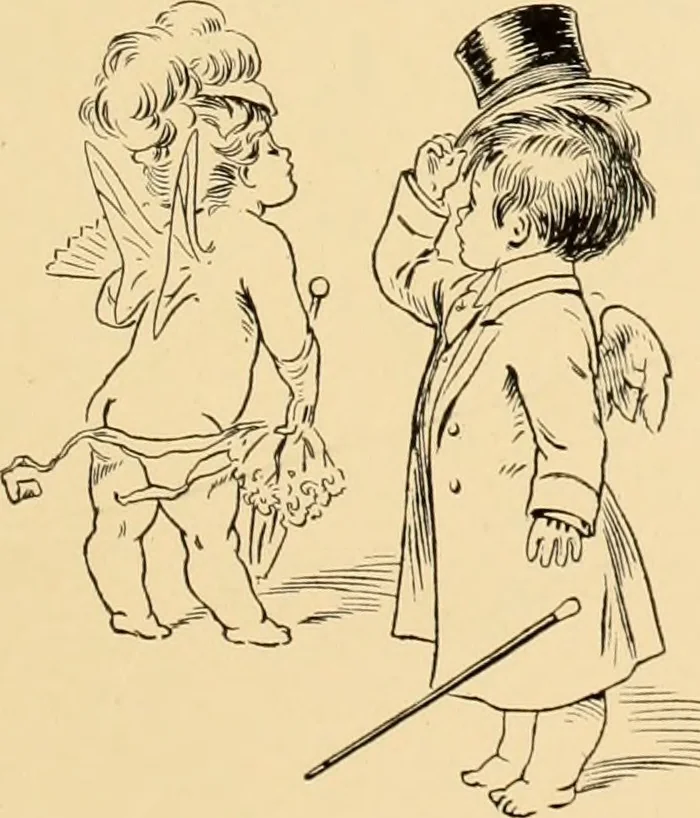 An illustration from Men, women and mirth ..., 1909, leaf 106