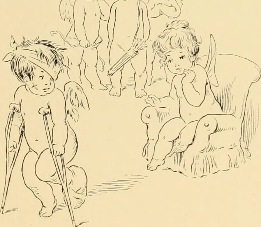 An illustration from Men, women and mirth ..., 1909, leaf 106