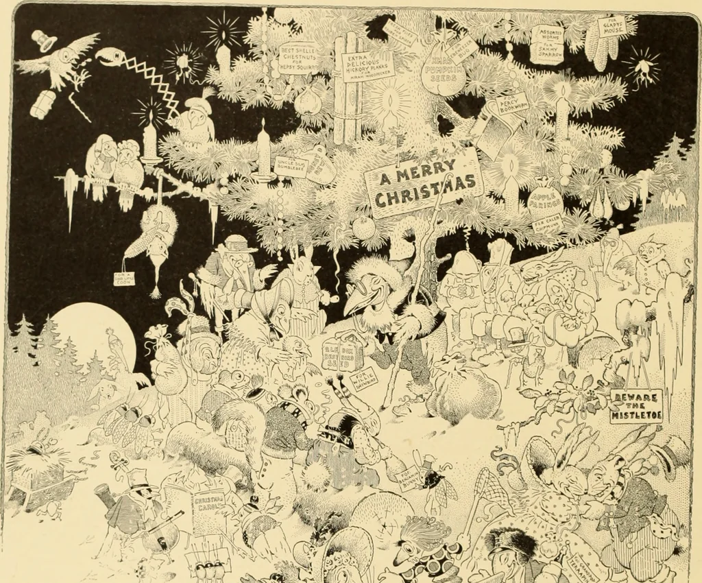 An illustration from Men, women and mirth ..., 1909, leaf 107