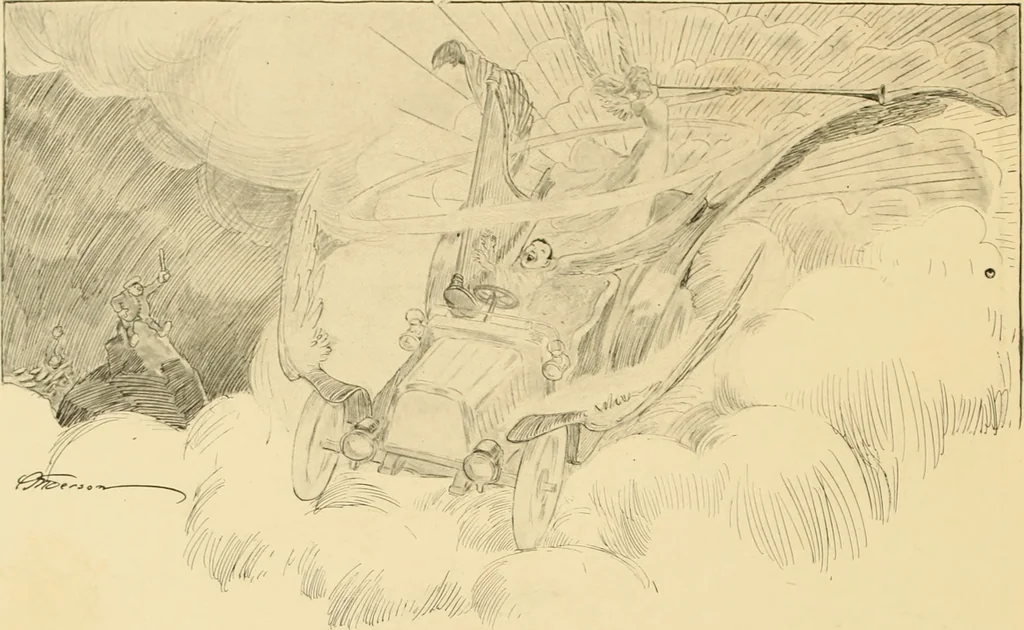 An illustration from Men, women and mirth ..., 1909, leaf 111