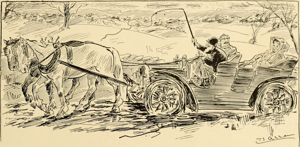 An illustration from Men, women and mirth ..., 1909, leaf 118