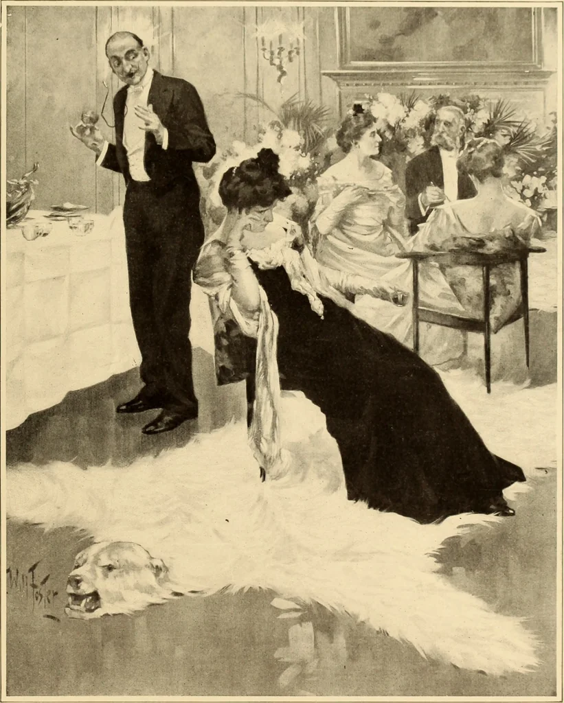 An illustration from Men, women and mirth ..., 1909, leaf 12
