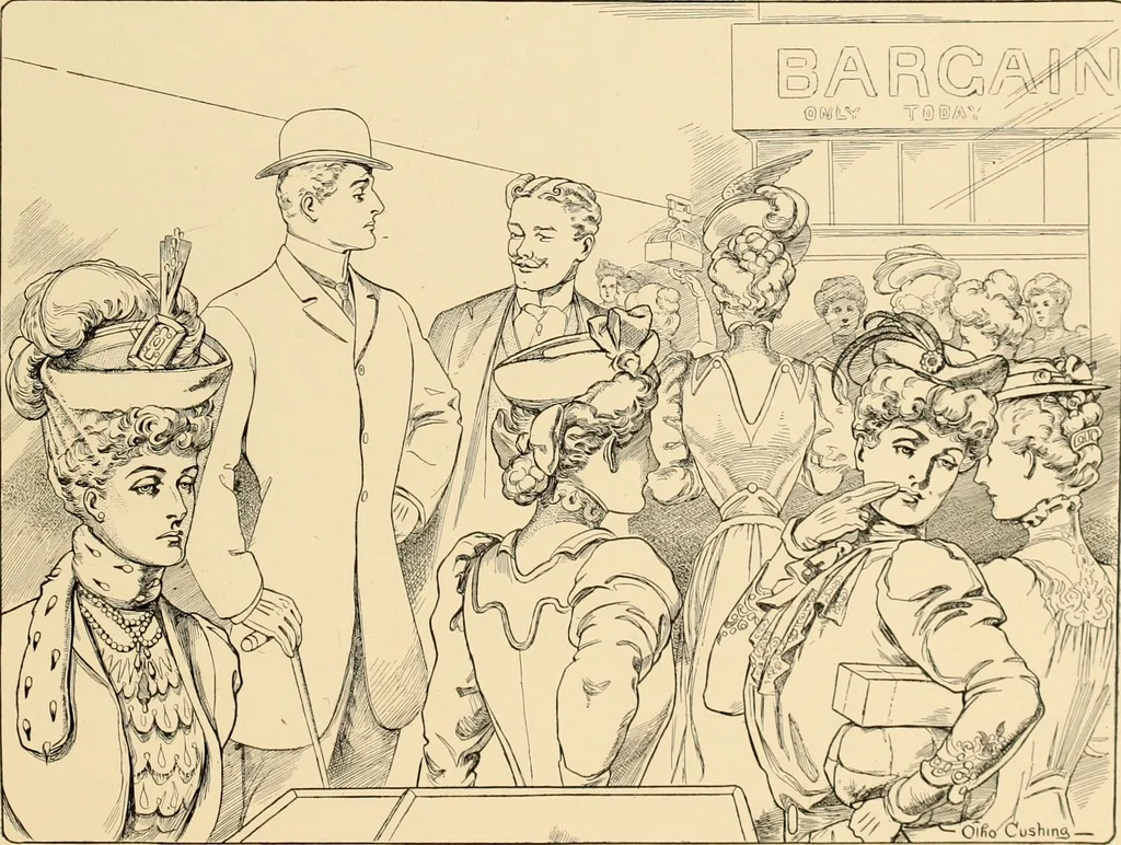 An illustration from Men, women and mirth ..., 1909, leaf 122