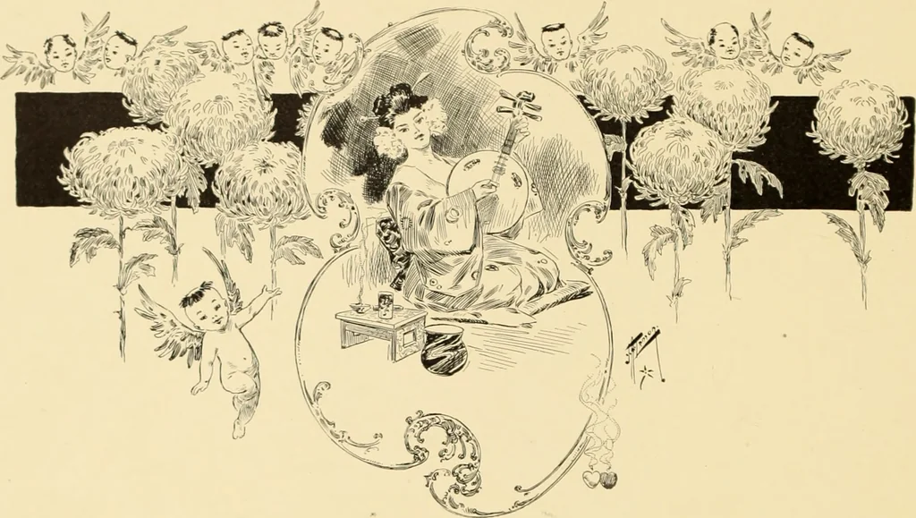 An illustration from Men, women and mirth ..., 1909, leaf 123