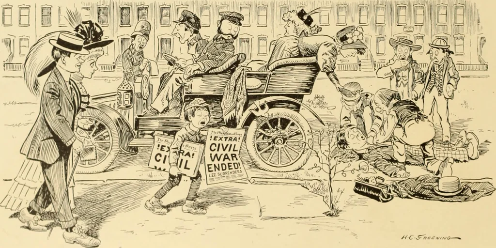 An illustration from Men, women and mirth ..., 1909, leaf 17