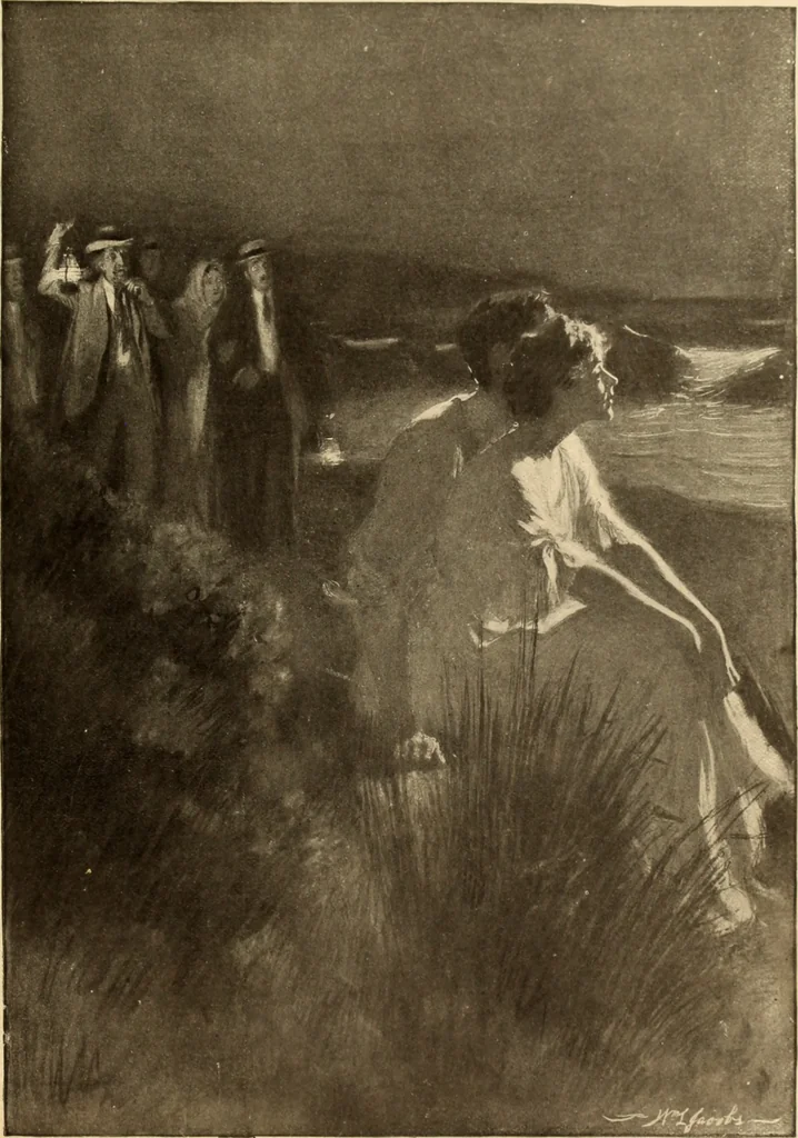 An illustration from Men, women and mirth ..., 1909, leaf 18