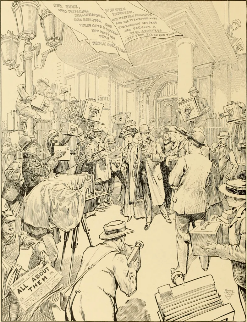 An illustration from Men, women and mirth ..., 1909, leaf 19