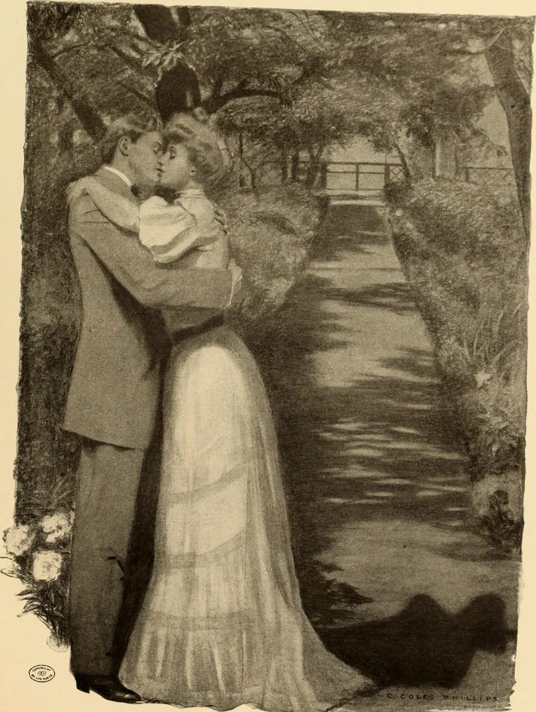 An illustration from Men, women and mirth ..., 1909, leaf 20
