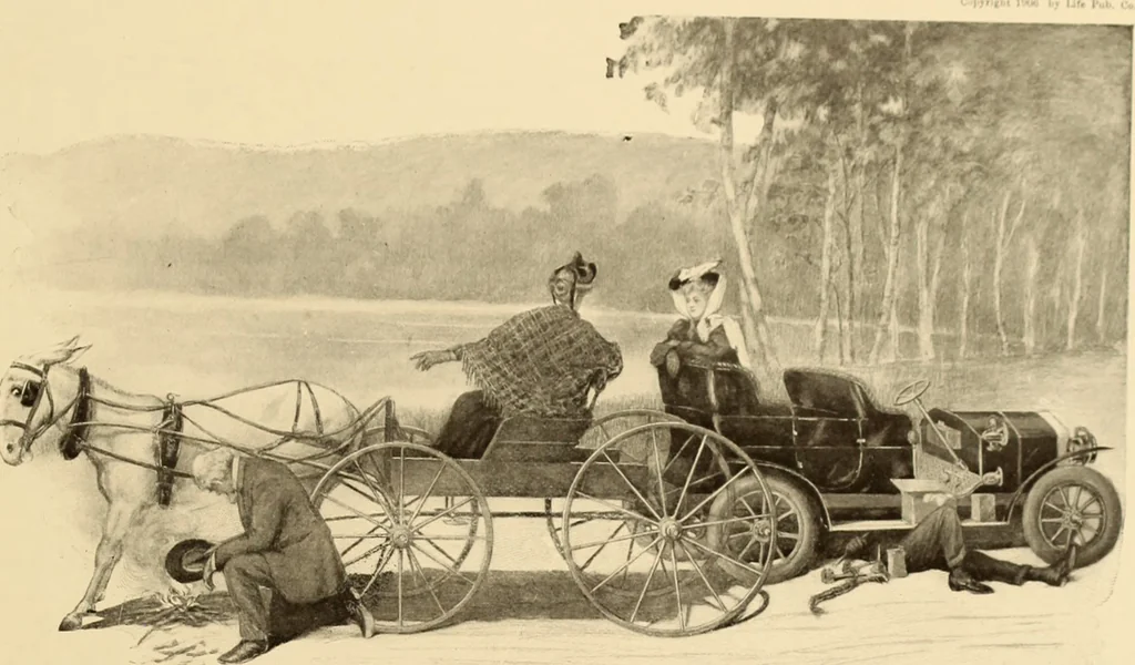 An illustration from Men, women and mirth ..., 1909, leaf 26