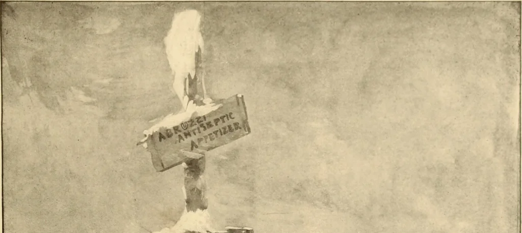 An illustration from Men, women and mirth ..., 1909, leaf 28